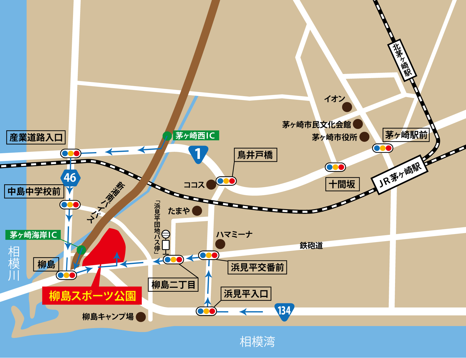 アクセス 施設案内 柳島スポーツ公園