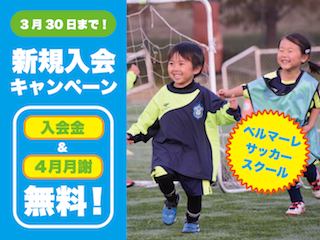 湘南ベルマーレサッカースクール柳島校スクール生募集 期間限定キャンペーン実施 柳島スポーツ公園
